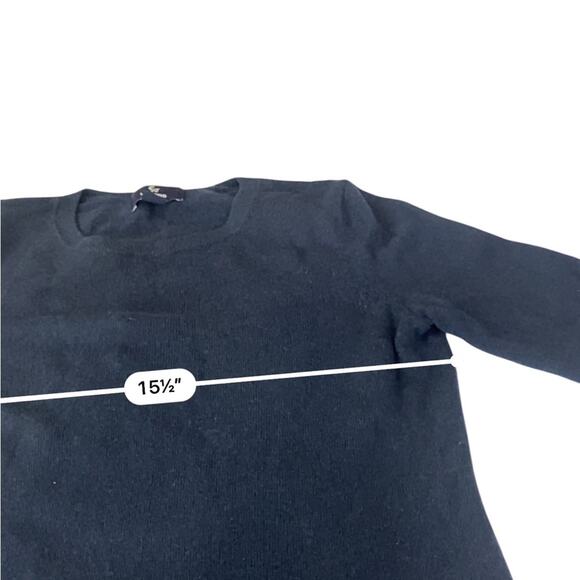 Lands' End Women's Navy blue Crew Neck Sweater size XS Extra Small - Picture 9 of 10